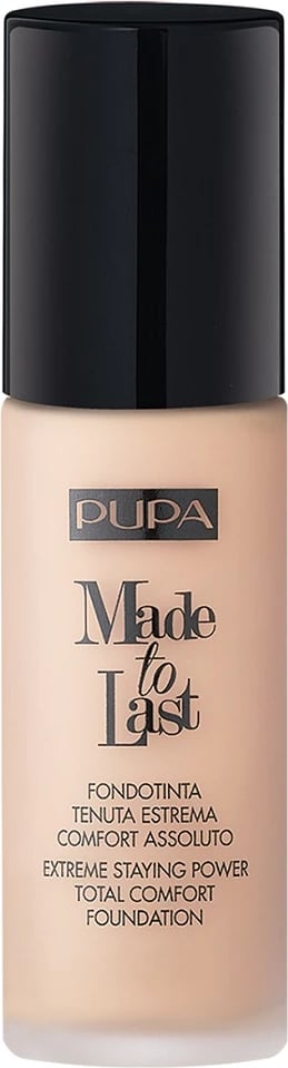 Fondatinë për femra Pupa Milano Made To Last Total Comfort Foundation 020 Light Beige, 30ml