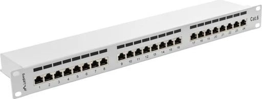Patch panel Lanberg PPS6-1024-S, 1U, Gri
