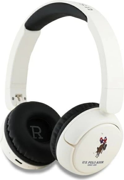 Kufje Bluetooth US Polo Assn. USHPV6PUNH, on-ear, të bardha, DH Color Logo