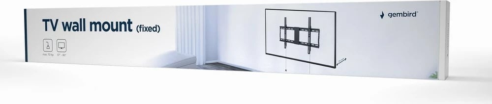 Mbajtëse TV Gembird WM-80F-01, 2.03 m (80") e zezë