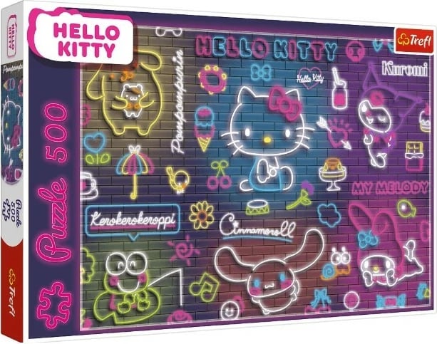 Puzzle Hello Kitty Neon Trefl 500 pjesë