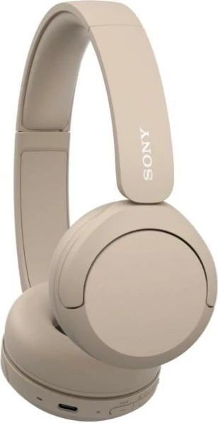 Kufje Sony WH-CH520, pa tela, Bluetooth, krem