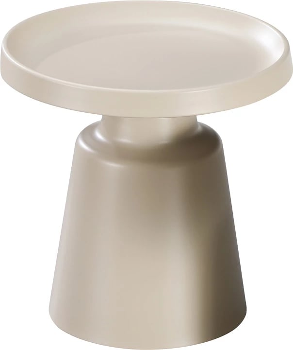 Tavolinë anësore Ginoze, metal, ngjyrë kapuçino, D50x48.5cm