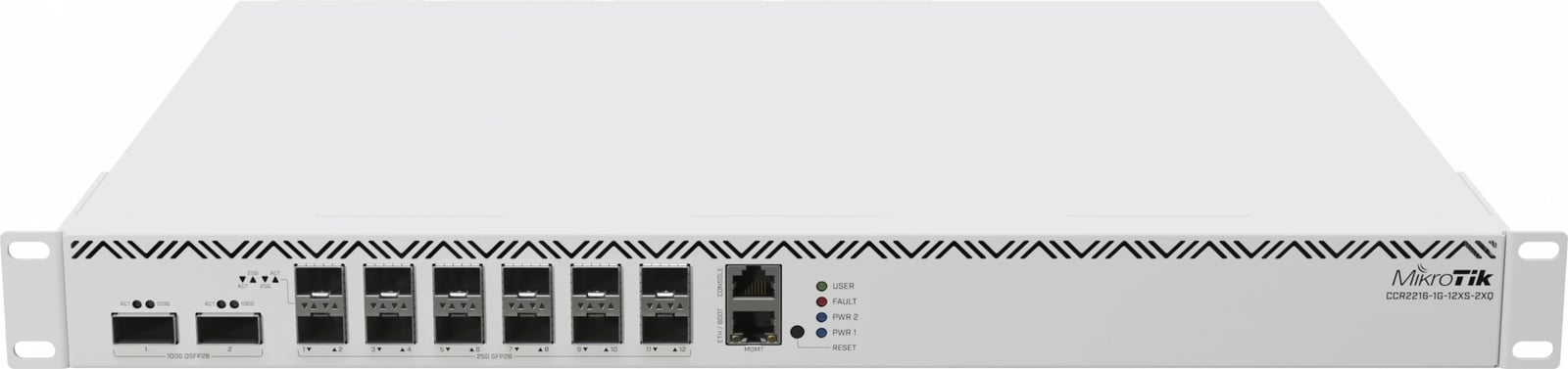 Router MikroTik CCR2216-1G-12XS-2XQ, Gigabit Ethernet, Silver