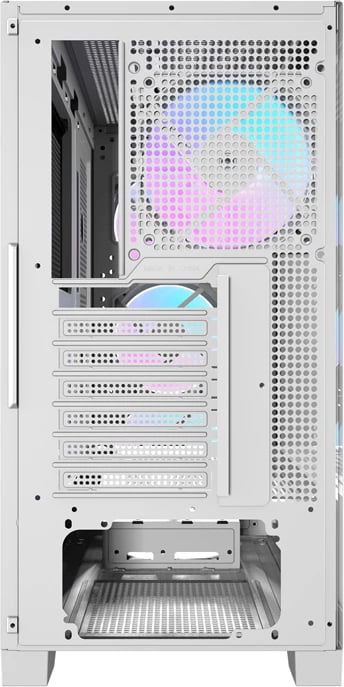 Kasë Darkflash DRX90 Glass, Mid Tower, ATX, me xham të temperuar, e bardhë