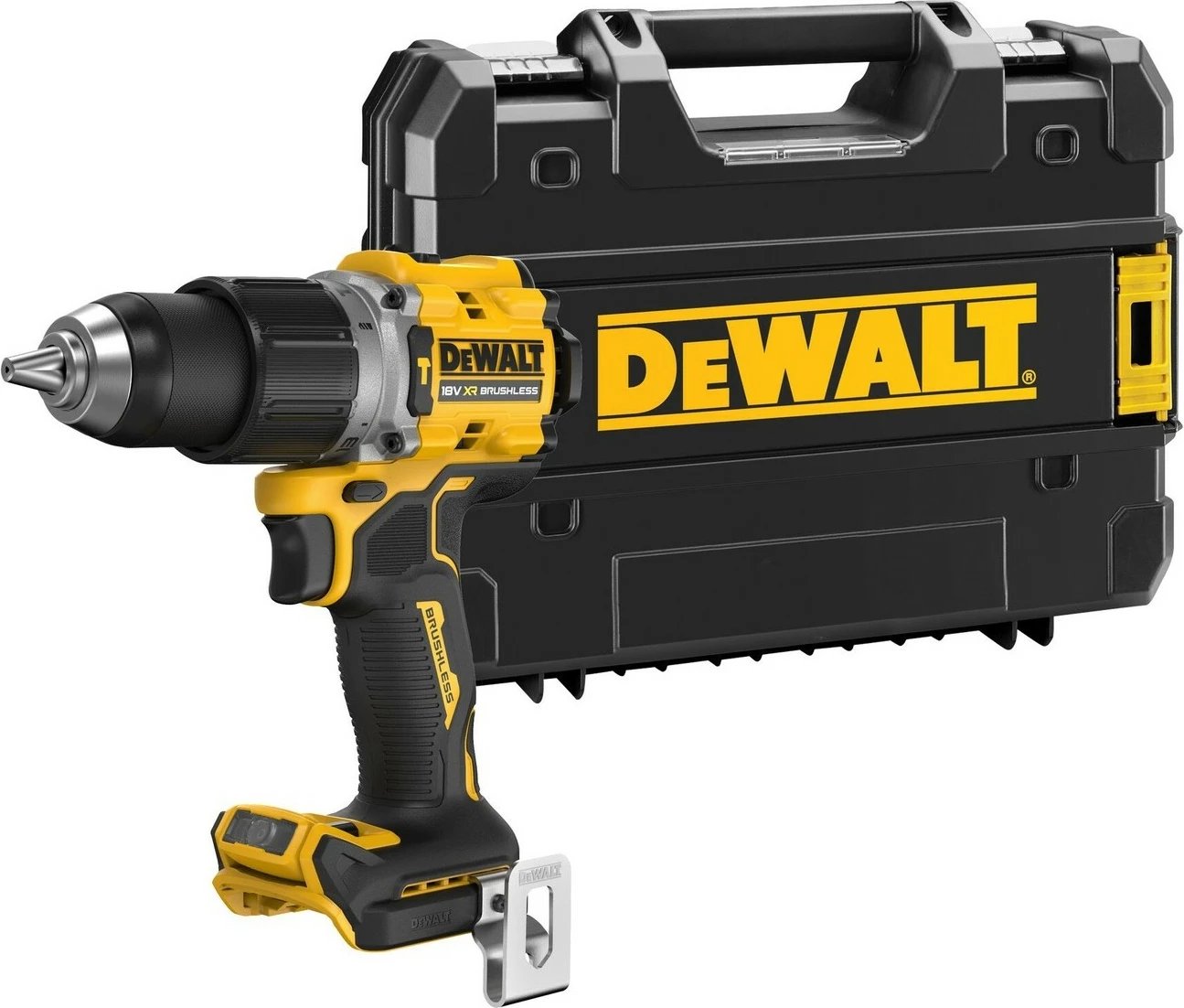 Aku-shurubdrill DeWALT 18V, brushless, 1.3cm, verdhë/zezë Aku-shurubdrill DeWALT 18V, brushless, 1.3cm, verdhë/zezë