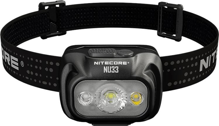 Dritë koke Nitecore NU33, LED, 2000 mAh, e zezë
