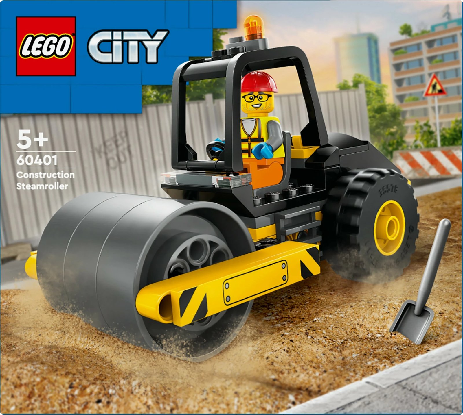 Set ndërtimi LEGO City Steamroller 60401, 78 pjesë, shumëngjyrësh