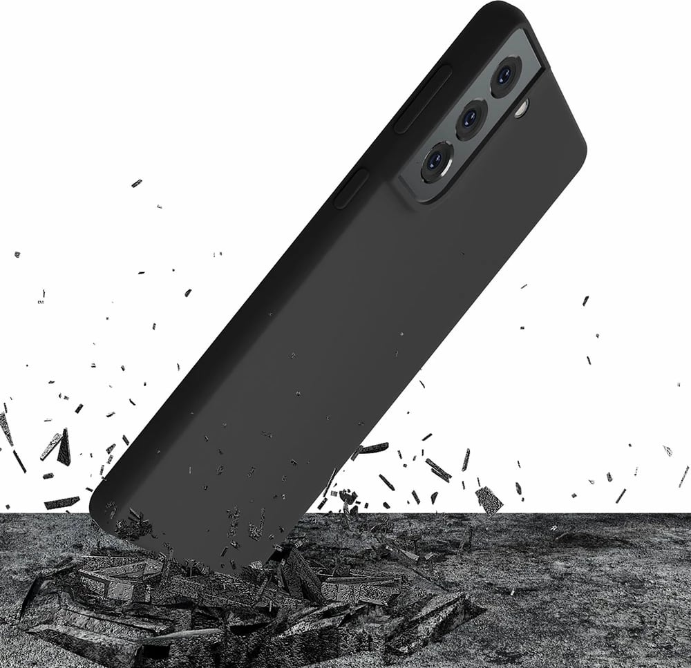 Mbështjellës silikon për celular Samsung Galaxy S22, 3mk Protection, i zi