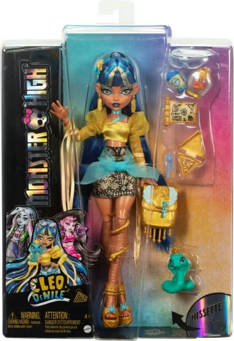 Kukull Monster High Mattel Cleo de Nile HXH74 me aksesorë
