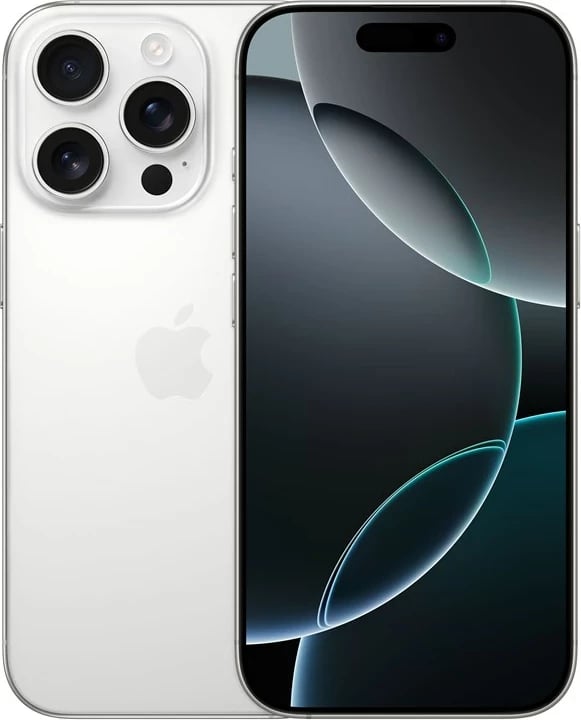 Celular Apple iPhone 16 Pro, 256GB, Titanium i Bardhë