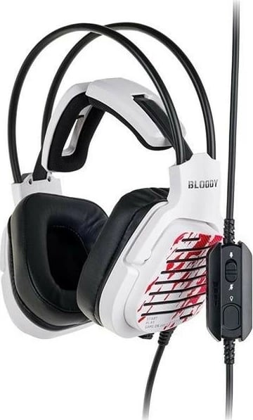 Kufje gaming A4Tech Bloody G565 Energy, virtual 7.1, USB, të bardha