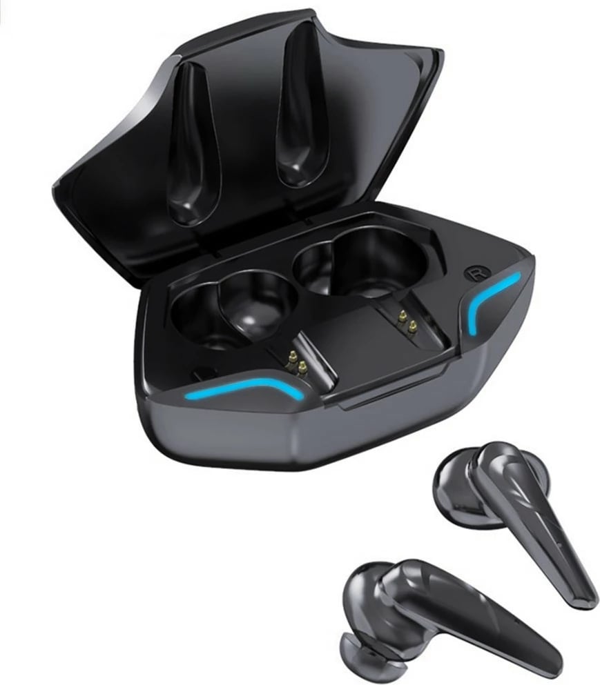 Kufje wireless Media-Tech Rhoid TWS MT3607, me powerbox, për gaming, të zeza