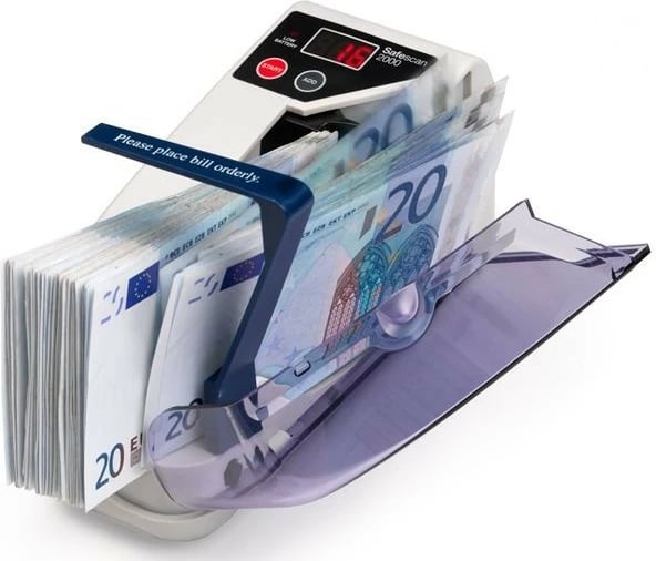 Numërues banknotash SafeScan 2000, portativ, Blu/Bardhë