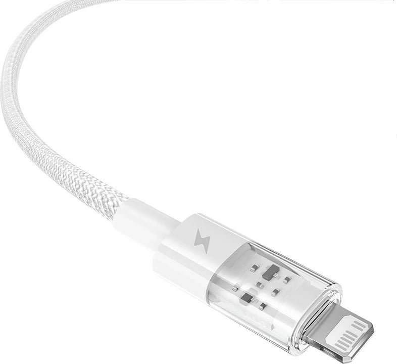 Kabllo karikimi e shpejtë Baseus Gem USB në IP, 2 m, Bardhë