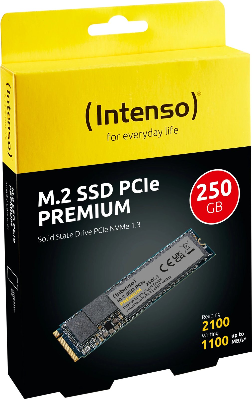 SSD Intenso M.2 PCIe Premium, 250 GB, 2100 MB/s