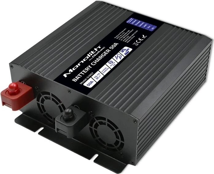 Karikues Qoltec Smart Monolith 50A për bateri LiFePO4 AGM GEL SLA