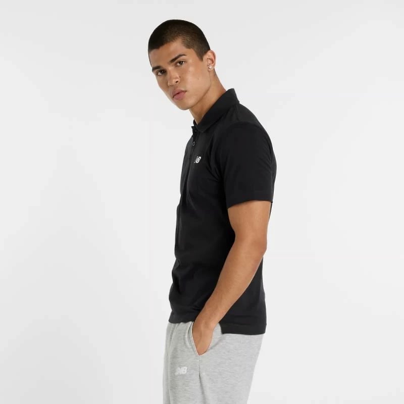 Maicë polo për meshkuj New Balance, e zezë