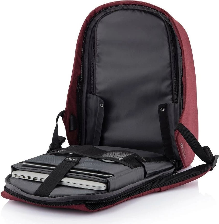 Çantë shpine XD DESIGN BOBBY HERO REGULAR, 16L, për laptop 15.6", e kuqe