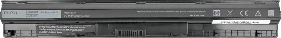 Bateri laptop Mitsu BC/DE-15 për Dell Inspiron 15 3451, 2200 mAh, 14.8V, 4 qeliza