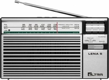 Radio portabile Eltra Lena 5, MP3 USB SD, Silver