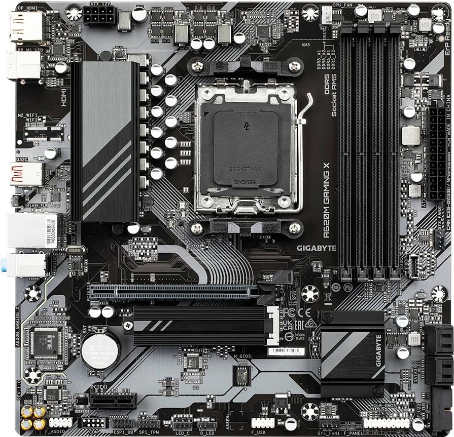 Pllakë amë Gigabyte A620M GAMING X, Socket AM5, DDR5, PCIe 4.0, AMD Ryzen 7000/8000
