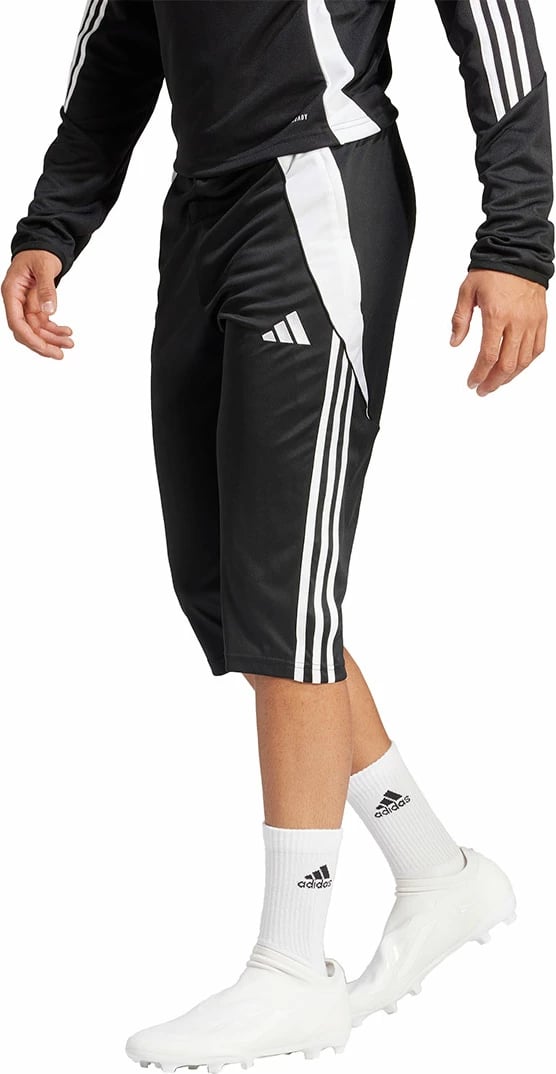 Pantallona sportive 3/4 për meshkuj adidas, të zeza