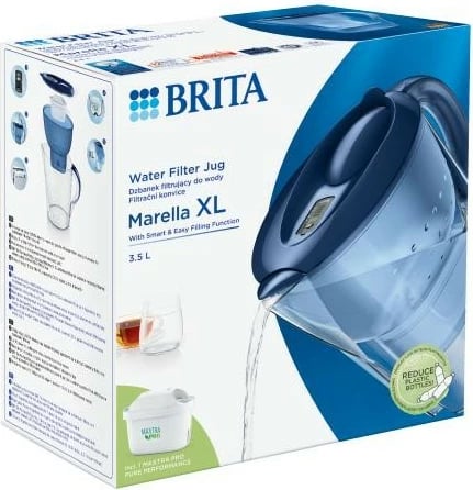 Ibrik filtrues uji Brita Marella XL Maxtra PRO, 3.5L, Blu Ibrik filtrues uji Brita Marella XL Maxtra PRO, 3.5L, Blu