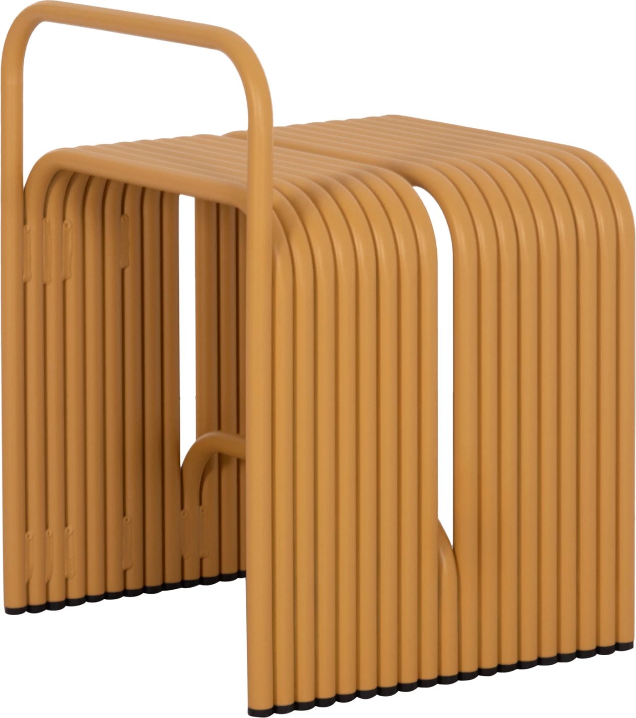 Karrige e ulët INTREPID, alumin, ngjyrë e verdhë mustard, 40x38x55cm