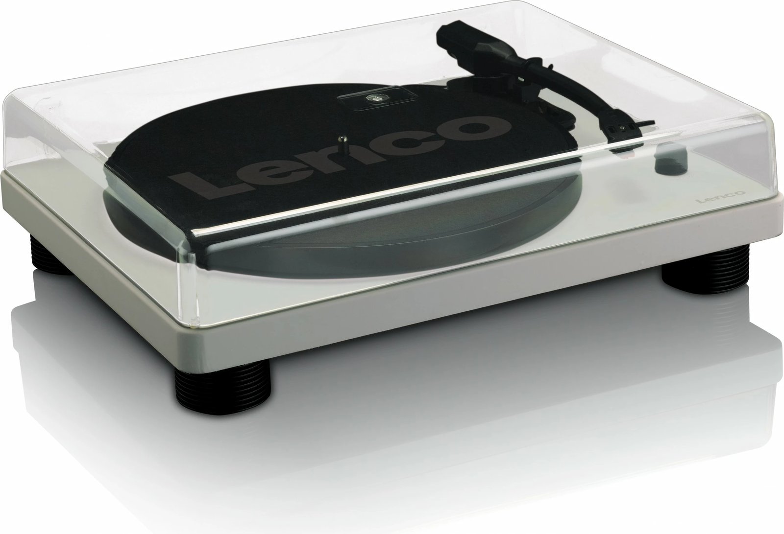Gramafon Lenco LS-50, 2 altoparlantë, USB, gri