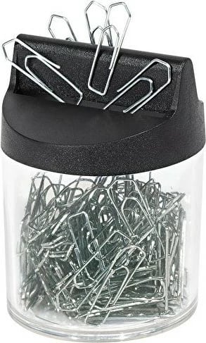 Shpërndarës magnetik kapëse letre WEDO 270 5154, 125 copë, transparent/zi