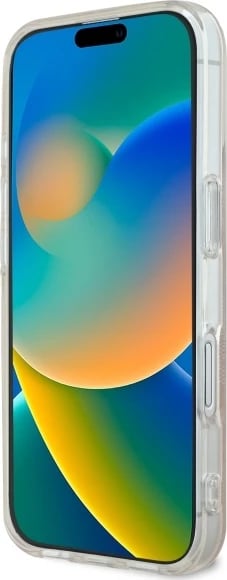 Mbështjellës Guess IML 4G MagSafe për iPhone 16, Rozë