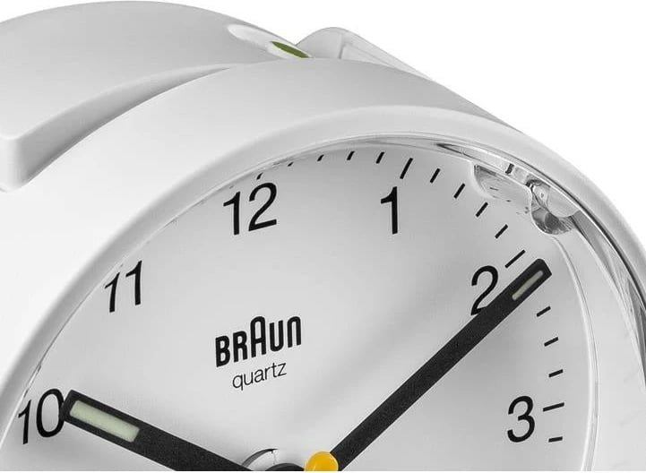 Alarm Braun BC01W, quartz, analog, bardhë