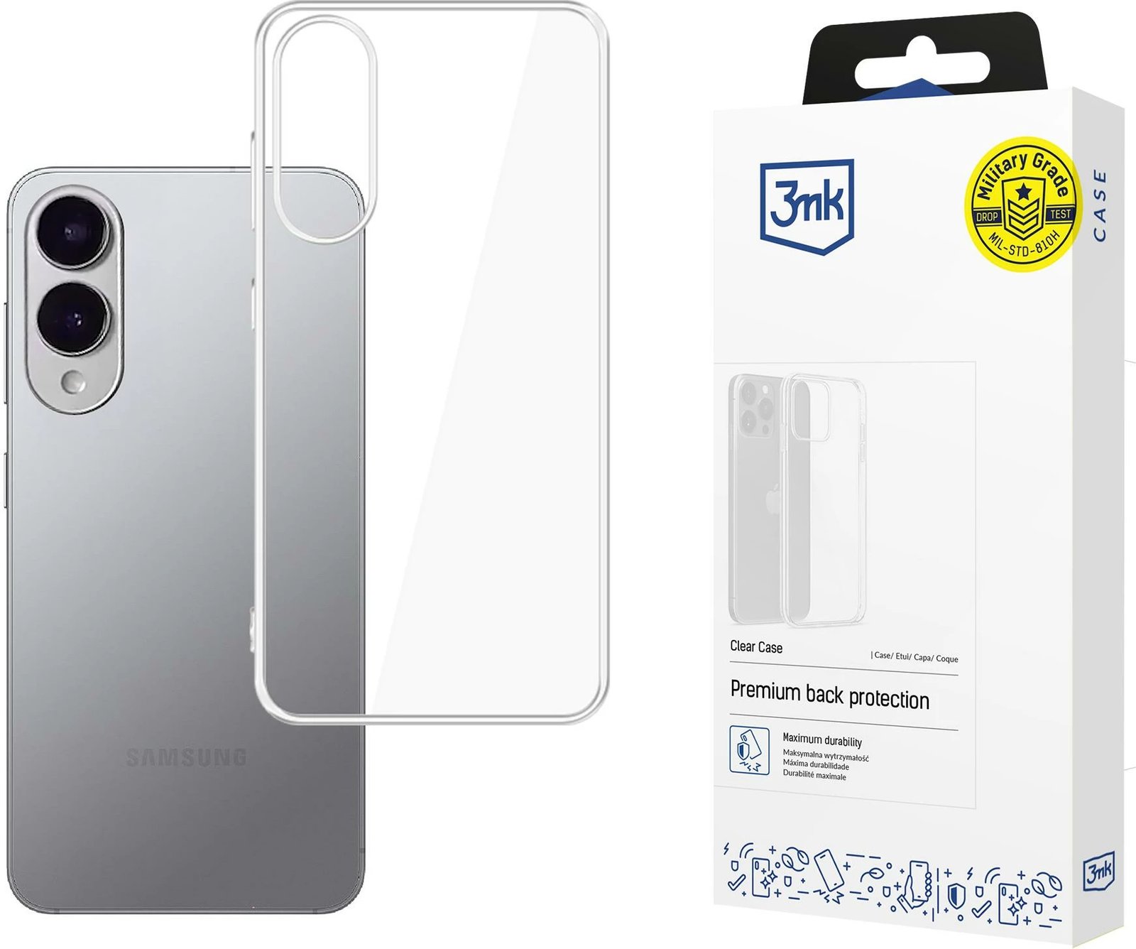 Mbështjellës 3mk Protection për Samsung Galaxy S25 Edge, transparent