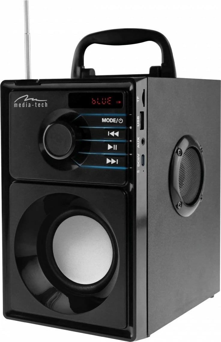 Altoparlant portabël Media-Tech BOOMBOX SILVER MT3179, Bluetooth, 15W, i zi