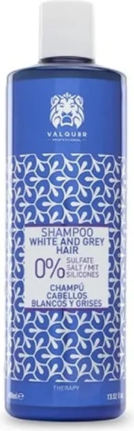 Shampon për flokë të bardhë dhe gri VALQUER 400ml