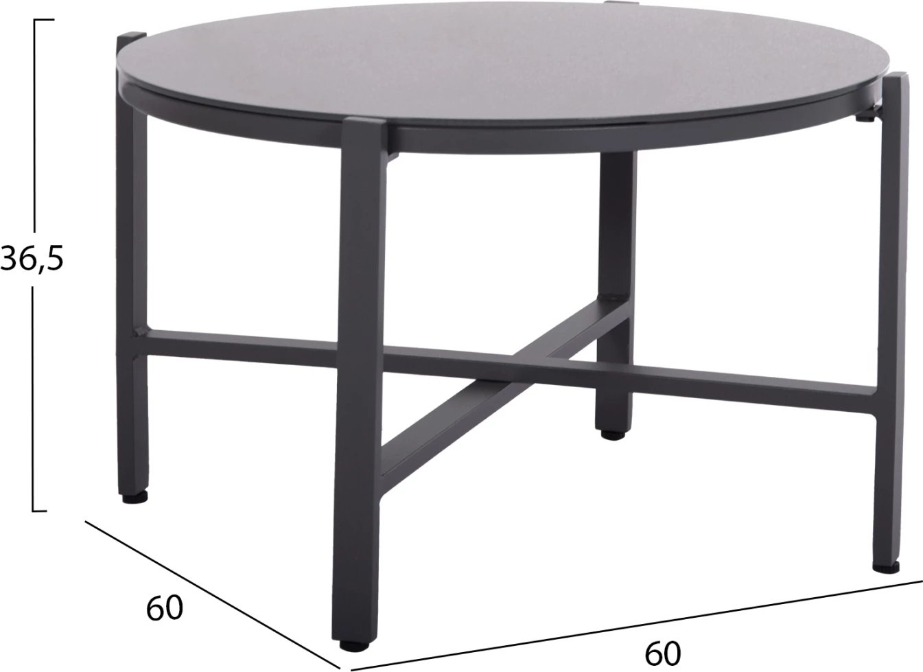 Set lounge për jashtë, 4 pjesë, Juliette, alumin gri, tekstilene, xham i temperuar, FH6280.03