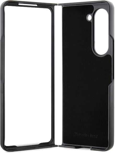 Mbështjellës Mercedes Urban Line për Samsung Galaxy Z Fold 5, lëkurë, zi