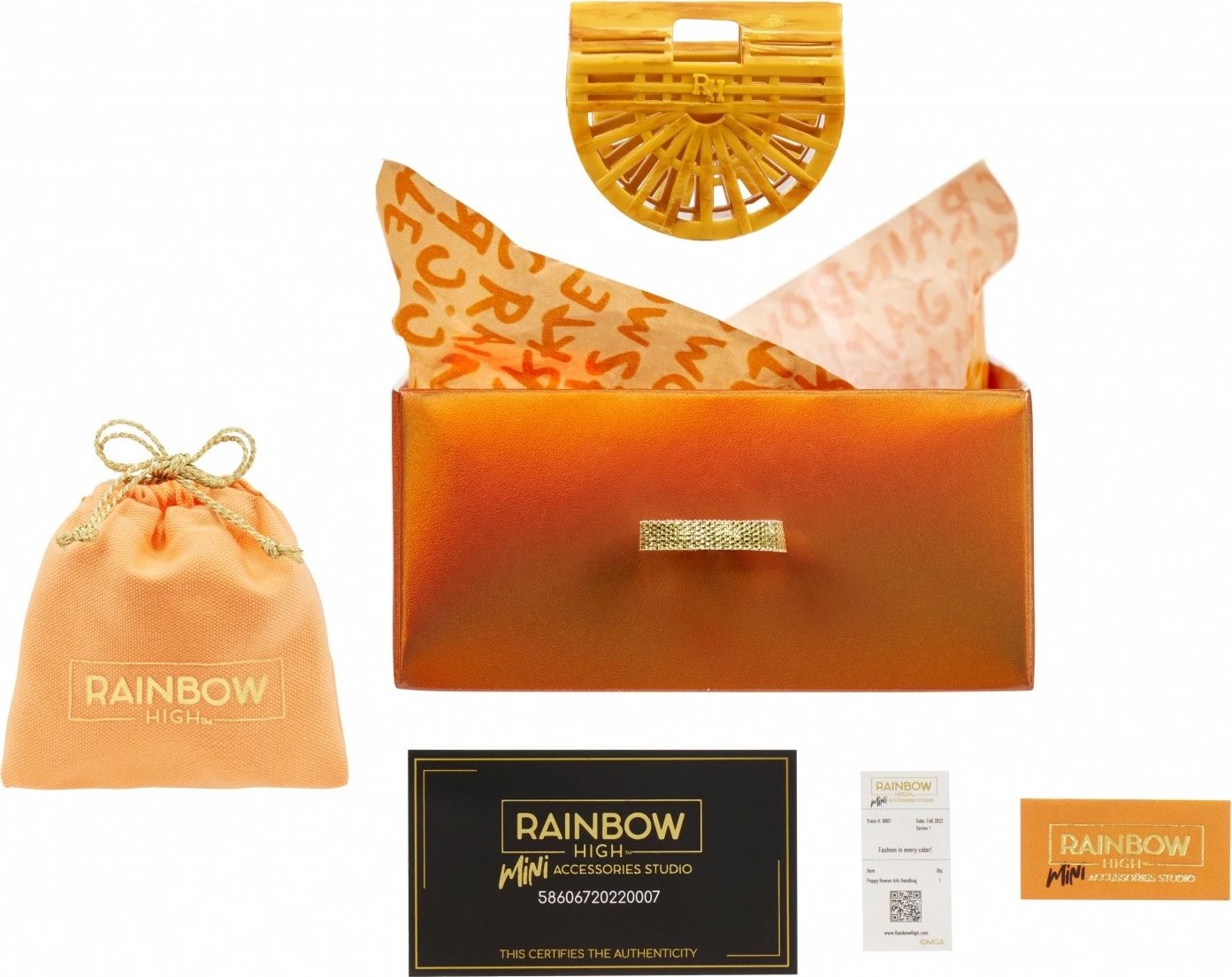 Set çanta aksesorësh Rainbow High Accessories Studio Series 1, për kukulla, Mix