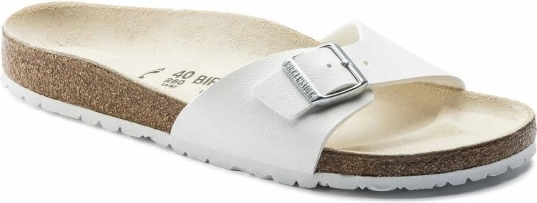 Papuqe femra Birkenstock, të bardha