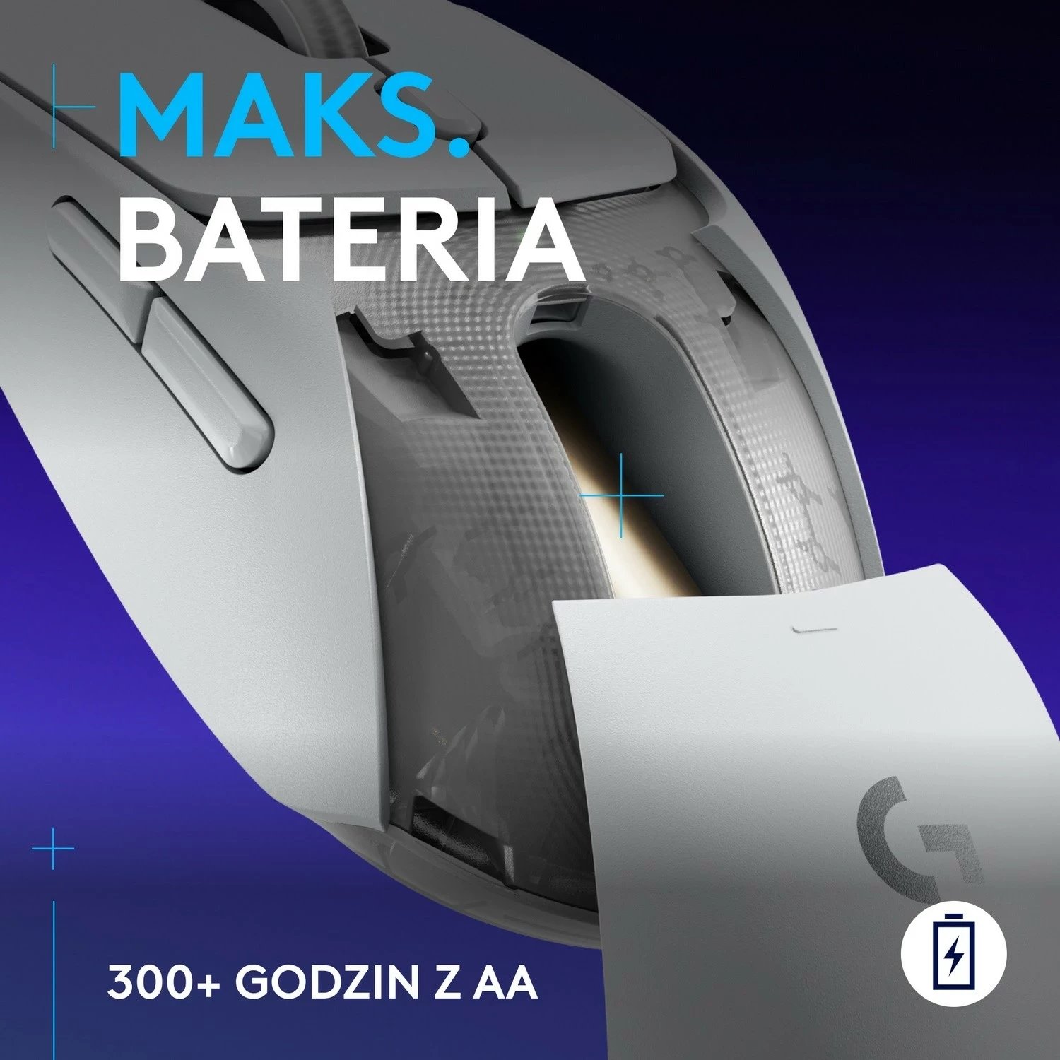 Maus Logitech G309 Lightspeed, i bardhë