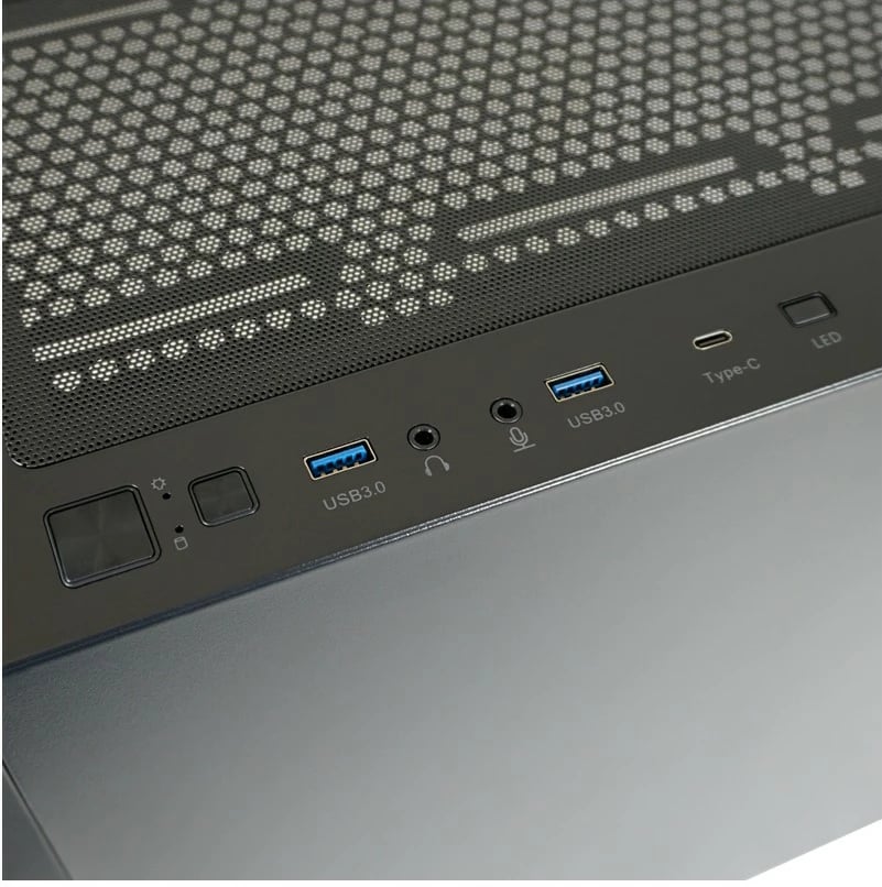 Kasë LC-Power LC-810B-ON, Midi Tower, ATX, EATX, micro ATX, Mini-ITX, e zezë
