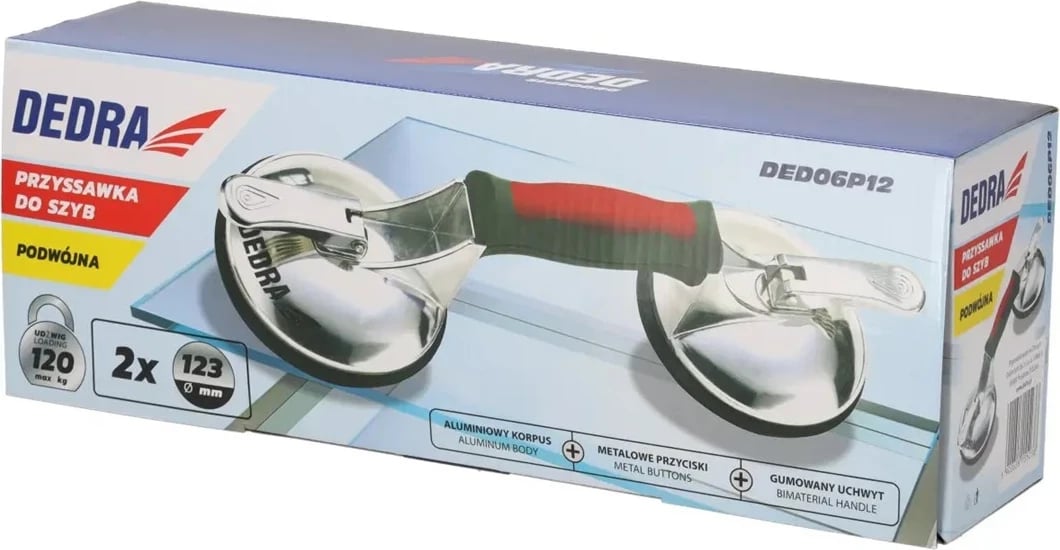 Lifter thithës DEDRA DED06P12 me dy kupa, metalik