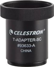 Adapter T për teleskop Celestron SCT, #93633A, i zi
