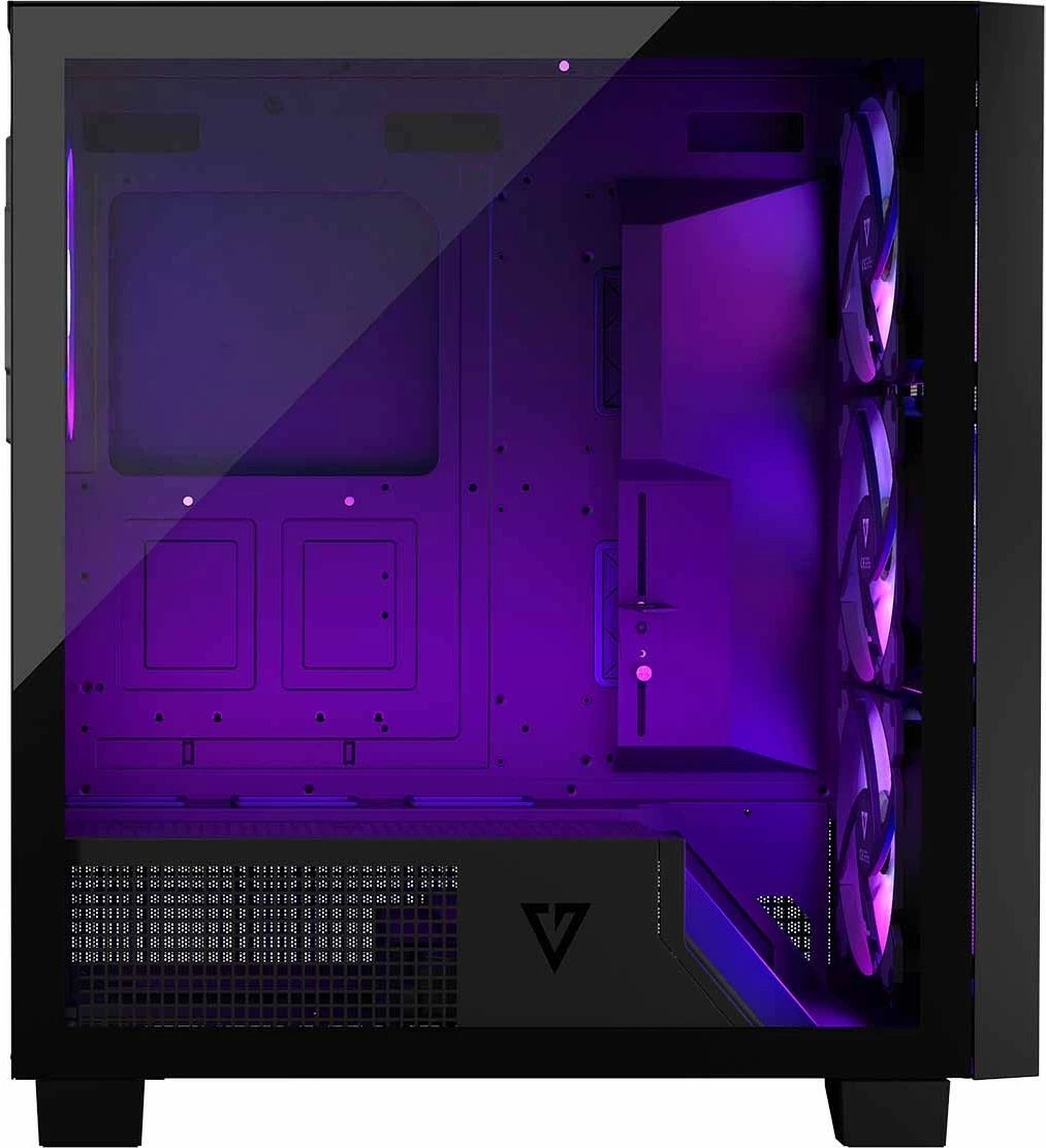 Kasë MODECOM Volcano Perun Apex ARGB Midi, e zezë