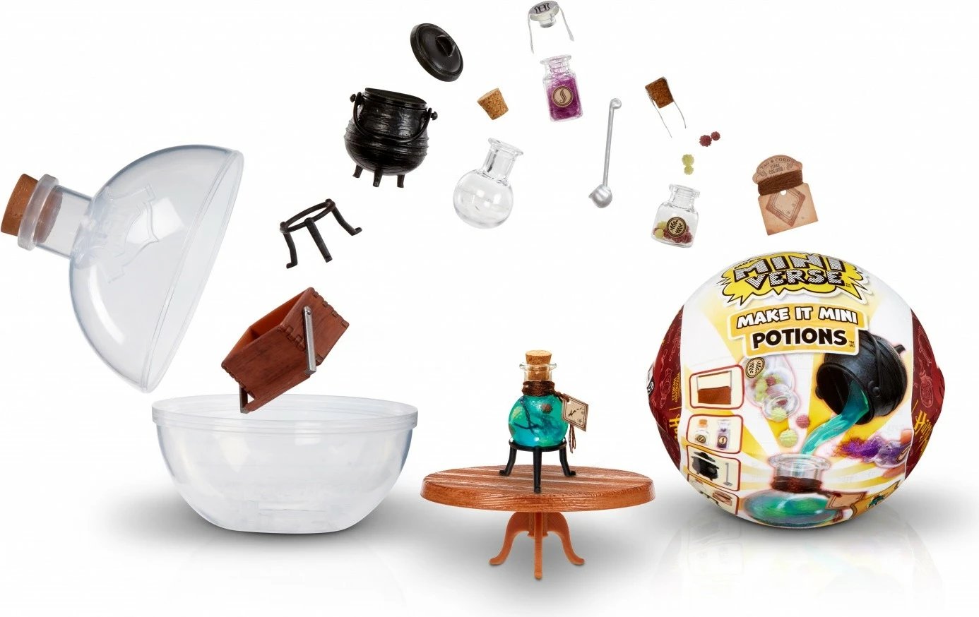 Set figurina Miniverse Harry Potter Make It Mini Potions, MGA, 15 copë