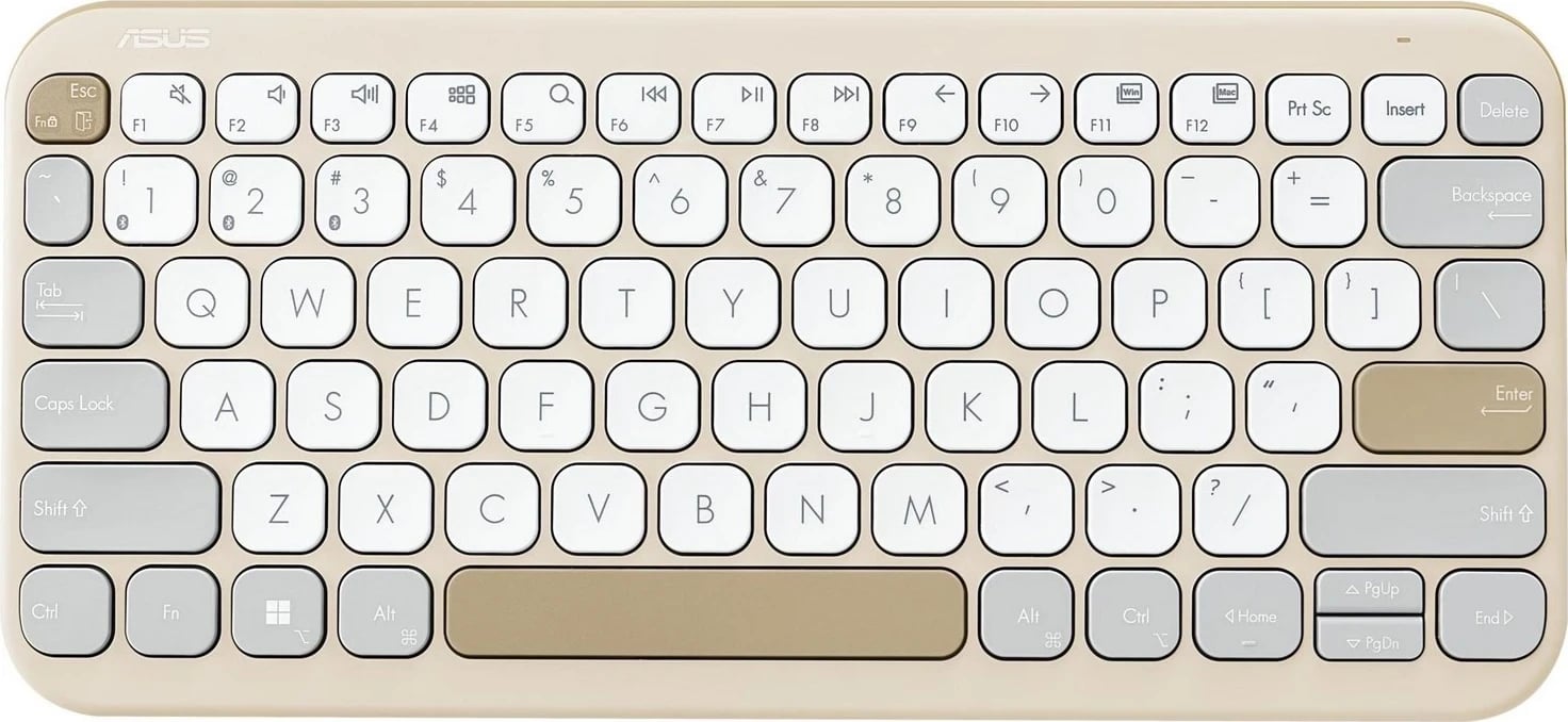 Tastierë Wireless Asus KW100, Bezhë