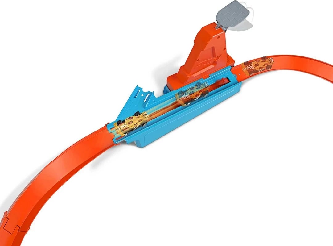 Set lojërash Hot Wheels Action Rapid Raceway Champion, MATTEL, Portokalli