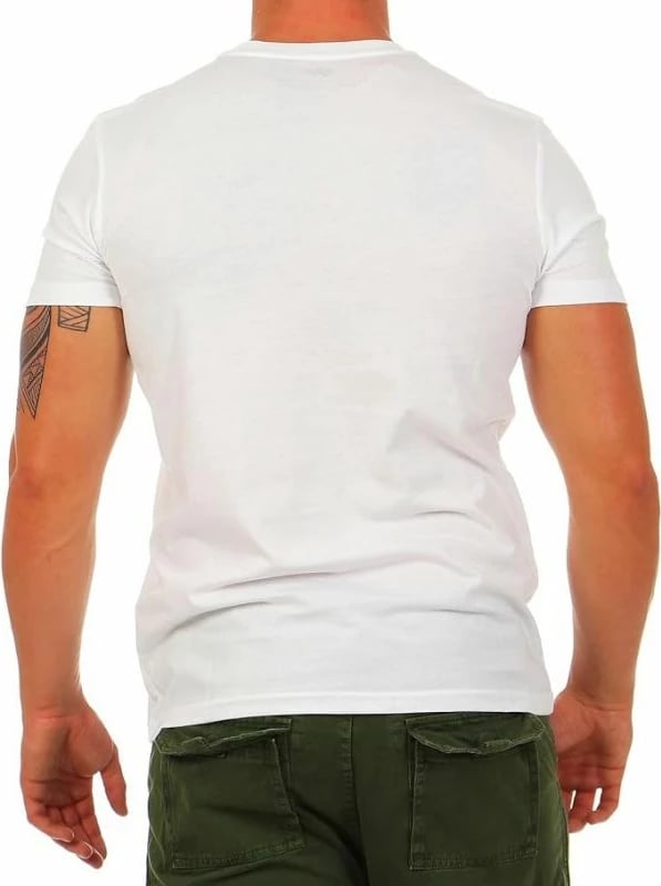 Maicë Alpha Industries për meshkuj, e bardhë