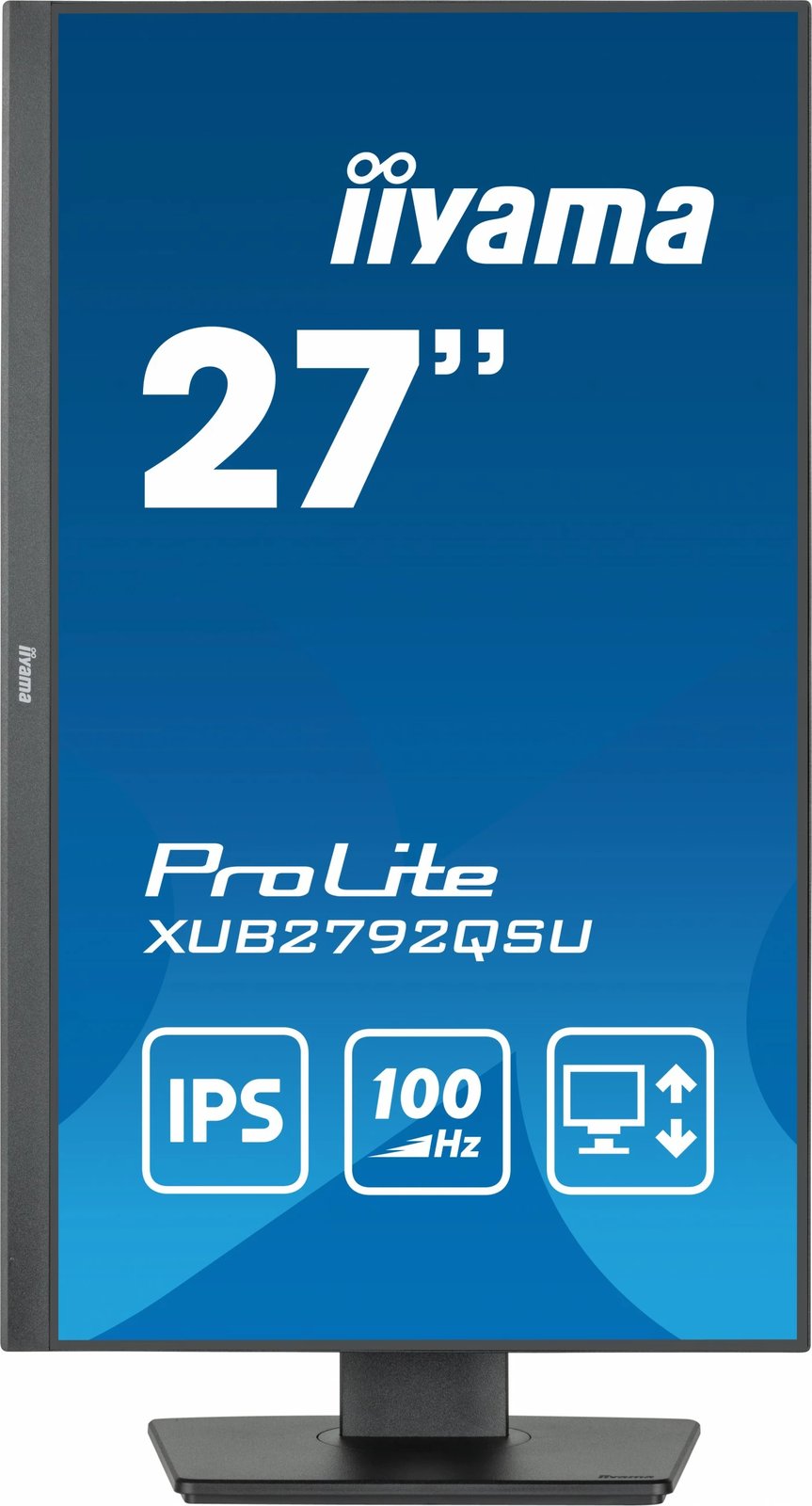 Monitor iiyama ProLite 27", 2560 x 1440, Full HD, LED, e zezë
